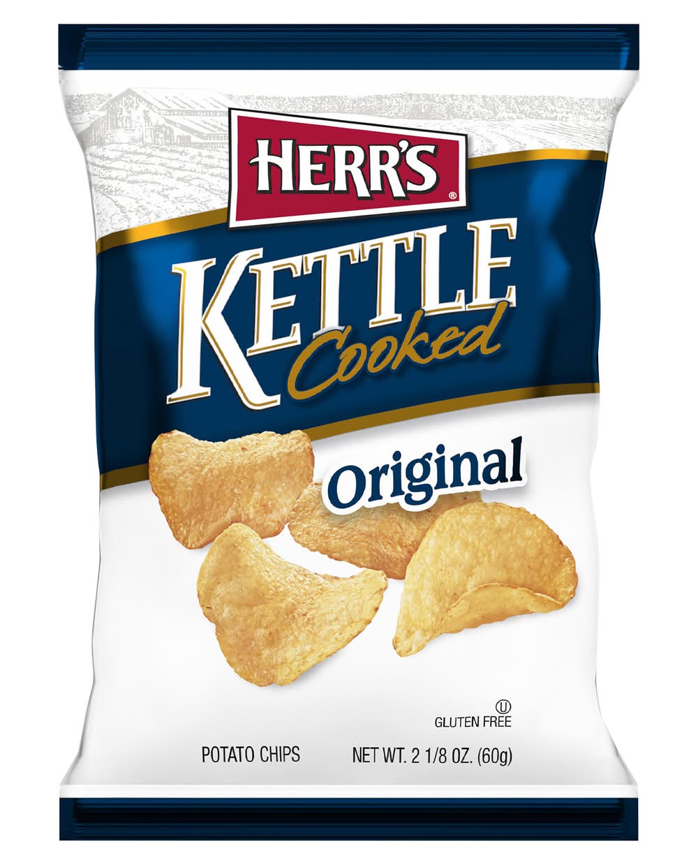 Herr's Kettle Cooked Original Potato Crisps (60 g)