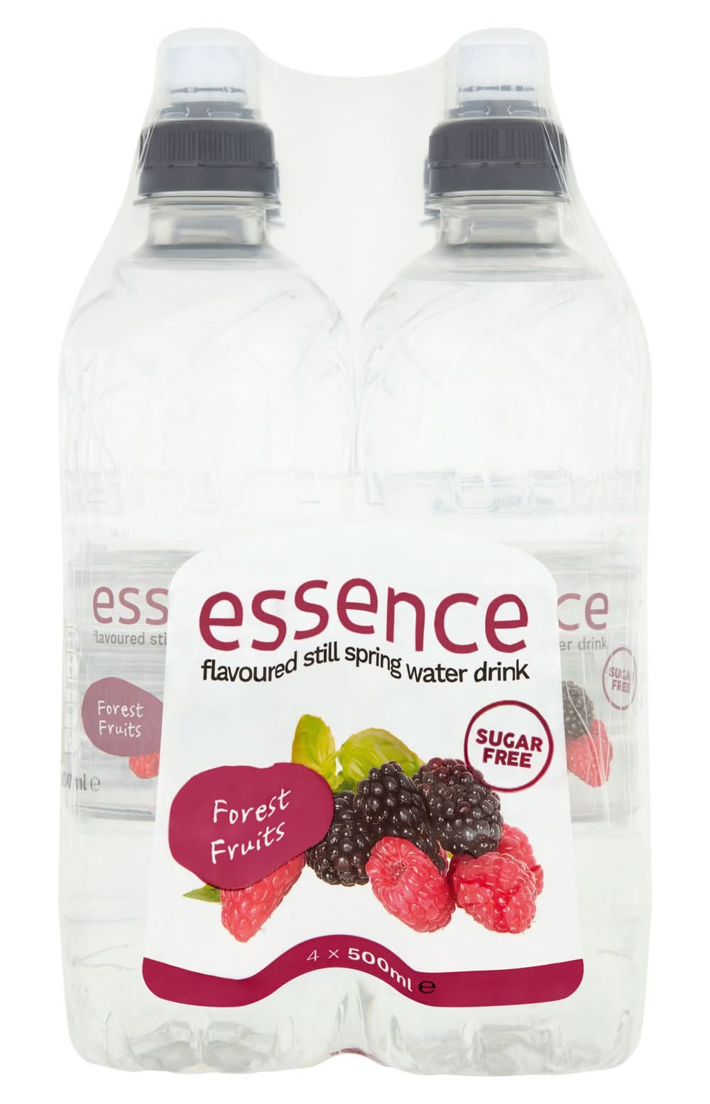 Essence Forest Fruits, Still Spring Water Drink (4 x 500ml)