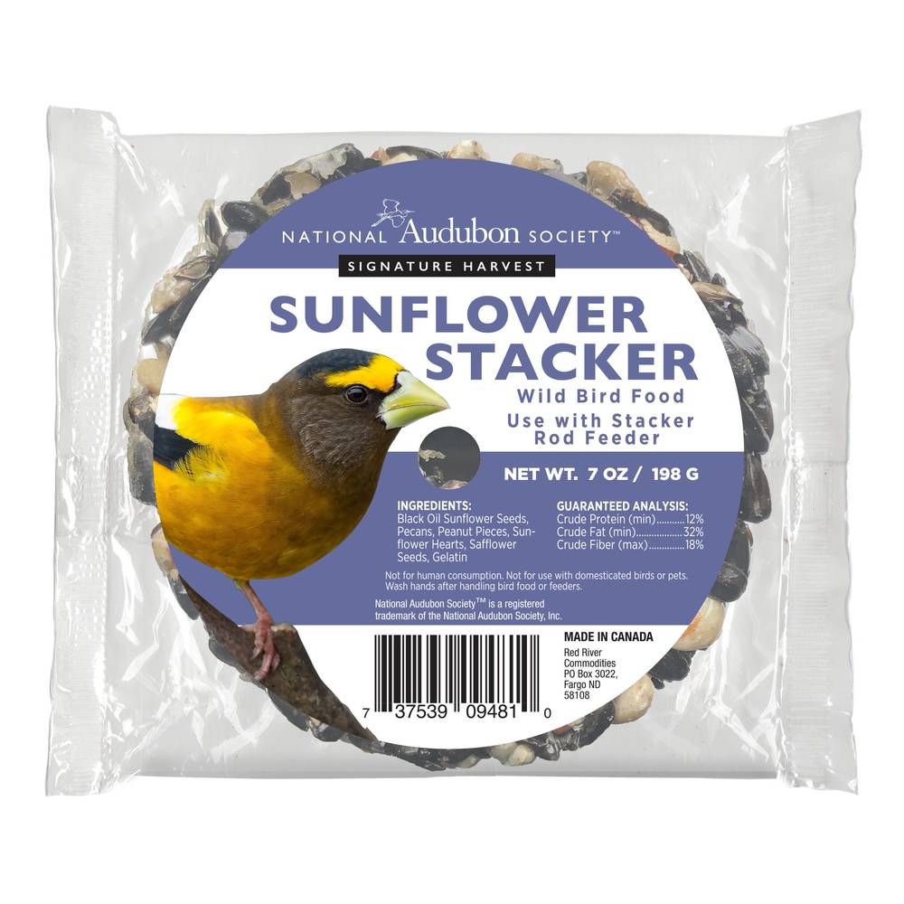 National Audubon Society Sunflower Stacker Black Oil Sunflower Bird Treat 7-oz | 009481