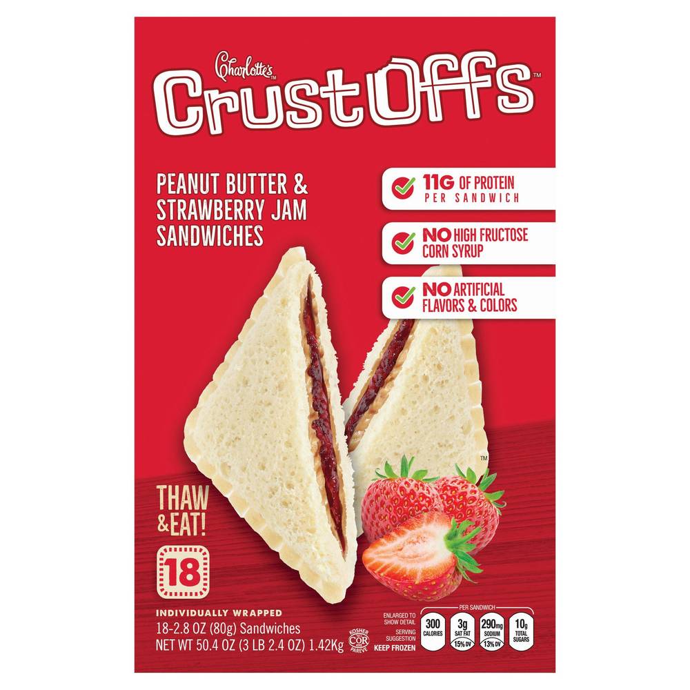 Charlotte's Strawberry Crustoffs, 2.8 oz, 18-count