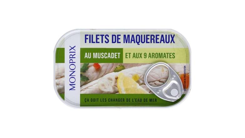 Monoprix - Filets de maquereaux au muscadet et aux 9 aromates