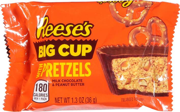 Reese's Big Cup Milk Chocolate and Peanut Butter With Pretzels