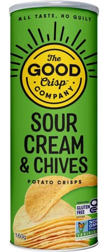 The Good Crisp Company Potato Crisps Sour Cream & Chives (160g)