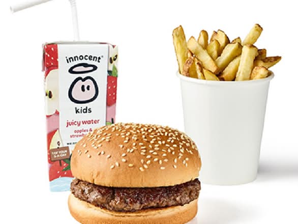 Menu Enfant Hamburger avec Jus de Fruits