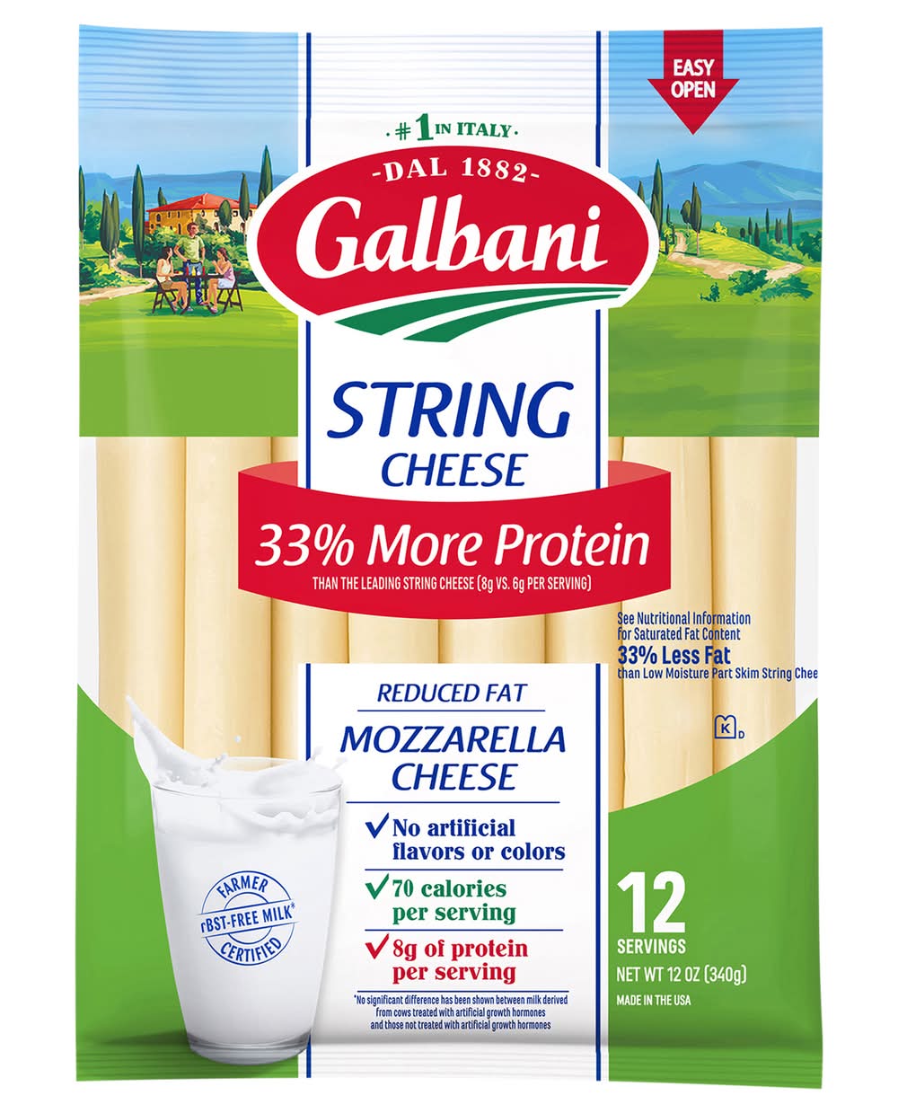 Galbani Mozzarella String Cheese (12 oz, 12 ct)