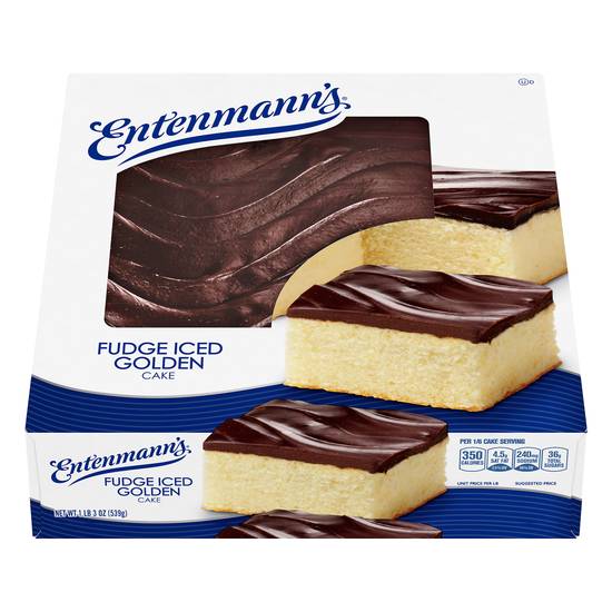 Entenmann's Fudge Iced Golden Cake (18 oz)