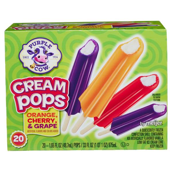 Purple Cow Cherry Orange & Grape Creme Pops (35 fl oz)