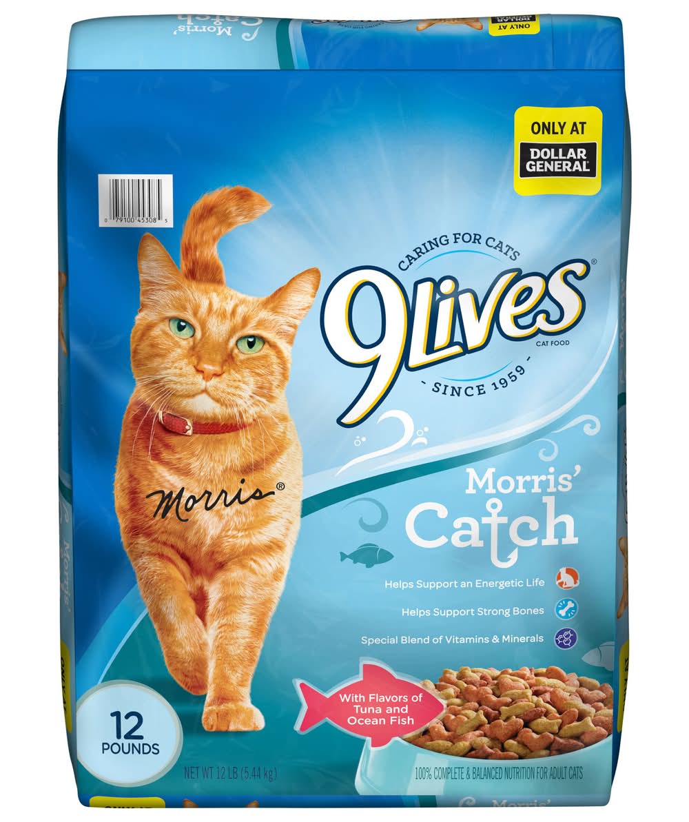 9Lives Morris’ Catch General Cat Food, Tuna & Ocean Fish (12 lbs)