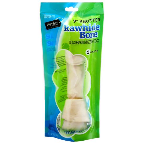 Signature Pet Care 9 Inch Knotted Rawhide Bone For Dogs