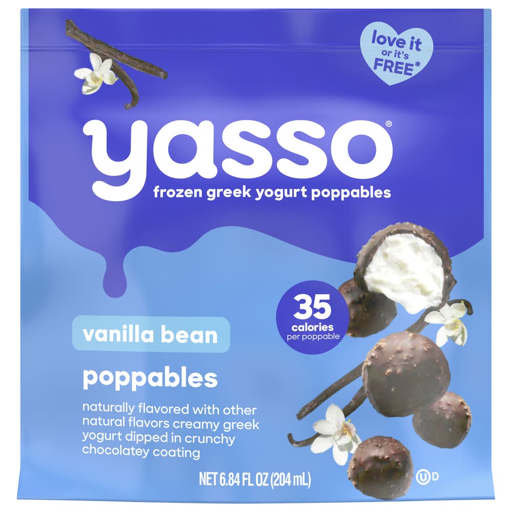 Yasso Frozen Greek Yogurt Poppables, Vanilla Bean (6.84 fl oz)