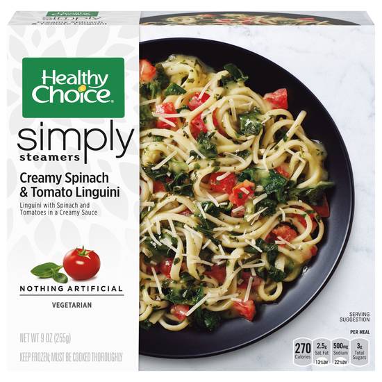Healthy Choice Vegetarian Creamy Spinach & Tomato Linguini
