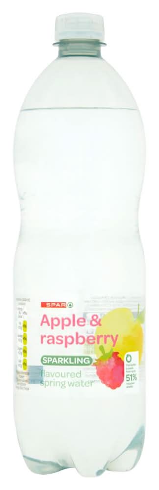 SPAR Apple & Raspberry Sparkling Water 1ltr