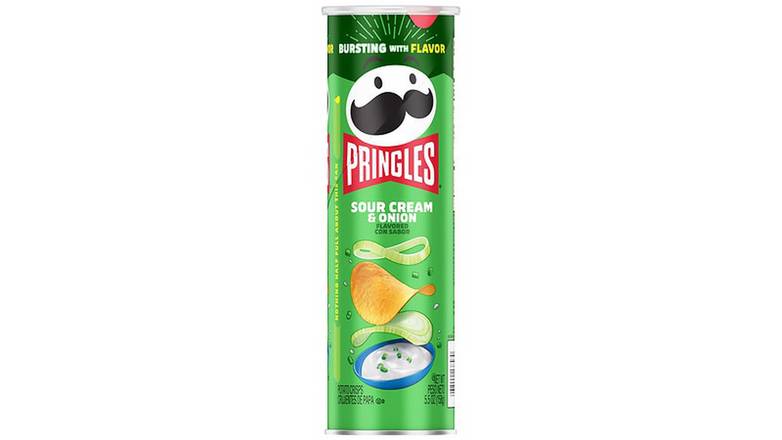 Pringles Potato Chips Sour Cream & Onion Flavor