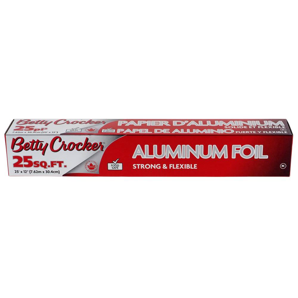 Betty Crocker Aluminum Foil Roll, 25' x 12"