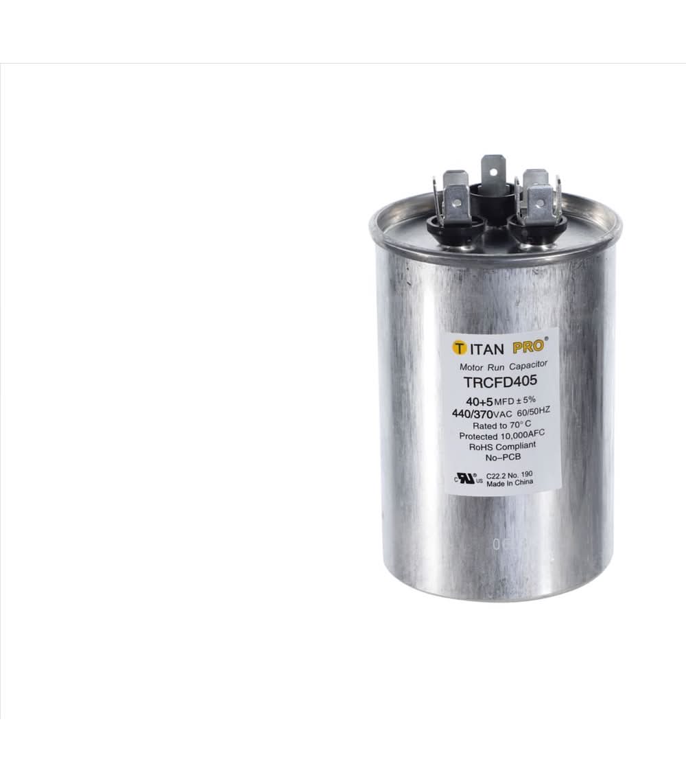 Titan Pro 40+5 Mfd 440 V Round Run Capacitor