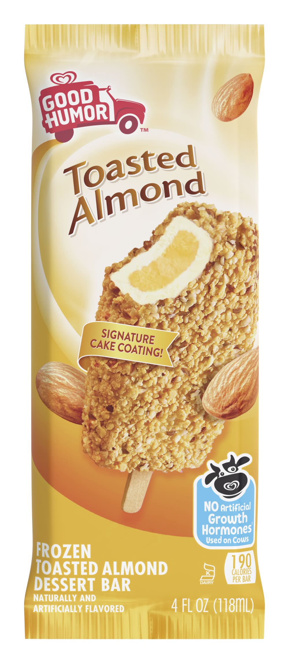 Good Humor Frozen Good Humor Frozen Dessert Bar, Toasted Almond (4 fl oz) | Postmates