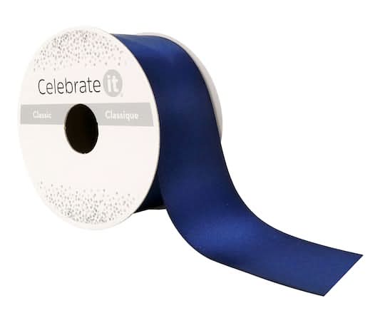Celebrate It Satin Ribbon, Navy