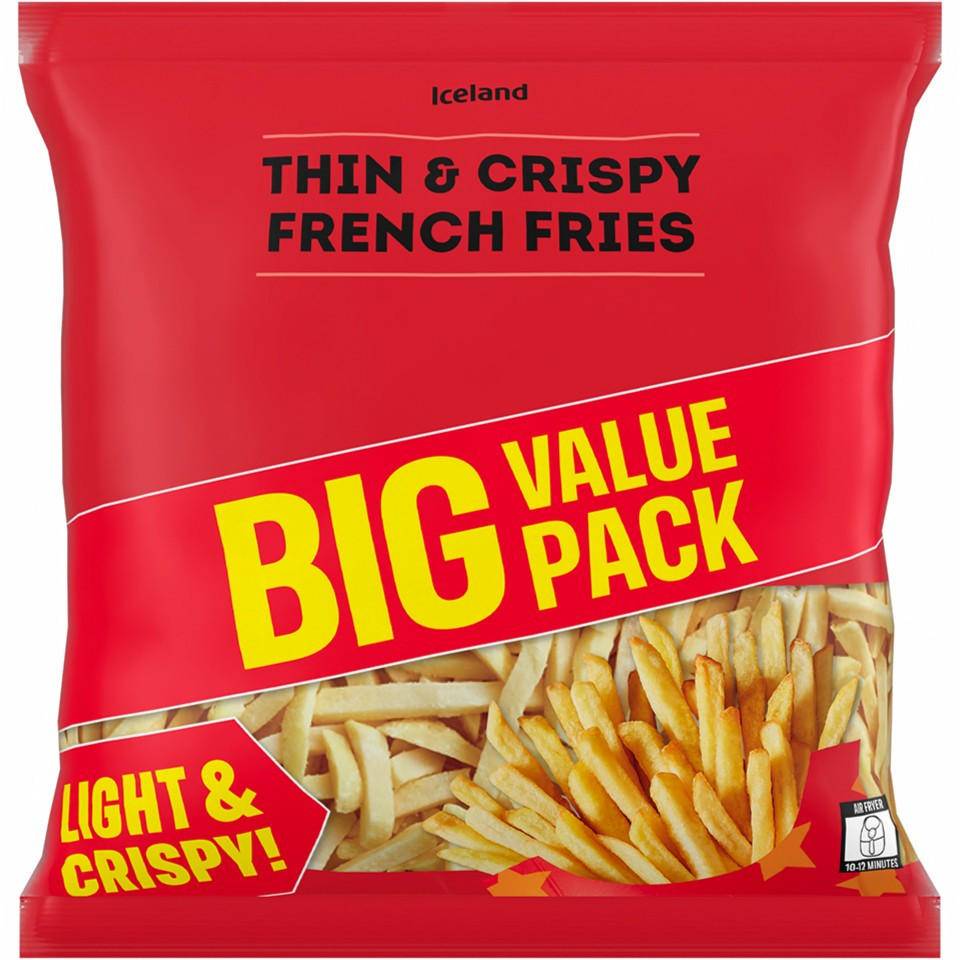 Iceland Thin & Crispy French Fries (1.25kg)