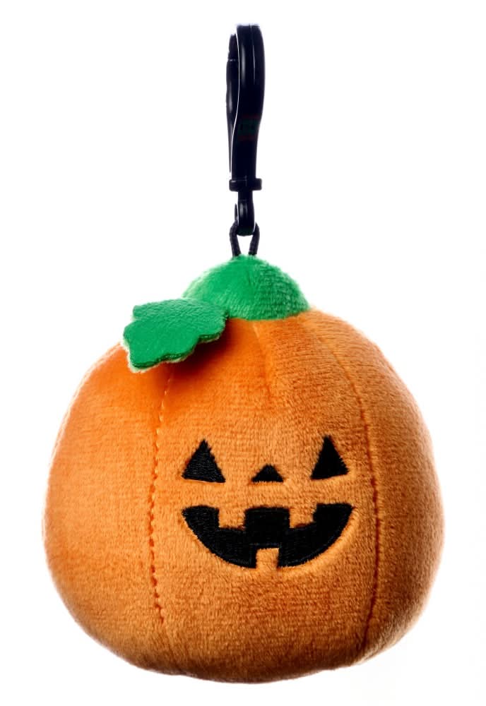 American Greetings Halloween Plush Pumpkin Keychain