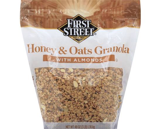 First Street · Honey & Oats Granola with Almonds (48 oz)
