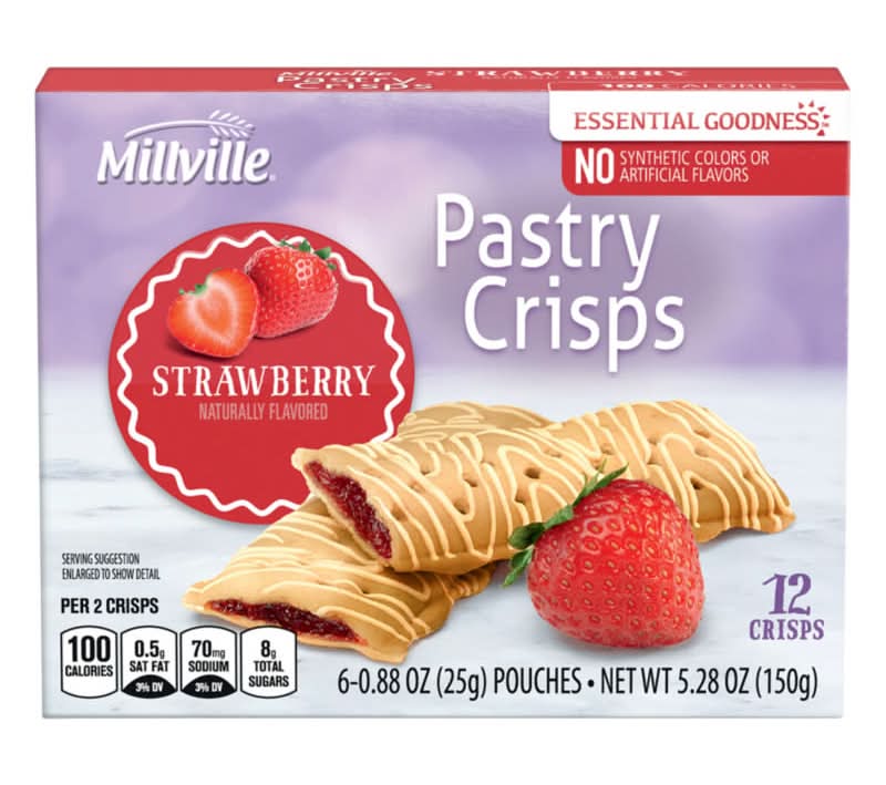 Millville Pastry Crisps, Strawberry (6 x 0.88 oz)