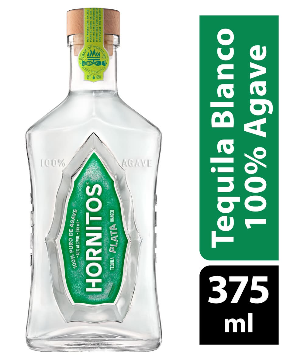Hornitos Plata Blanco Tequila (375 ml)