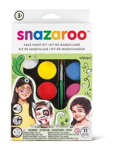Snazaroo Rainbow Face Paint Kit, Assorted (11 ct)