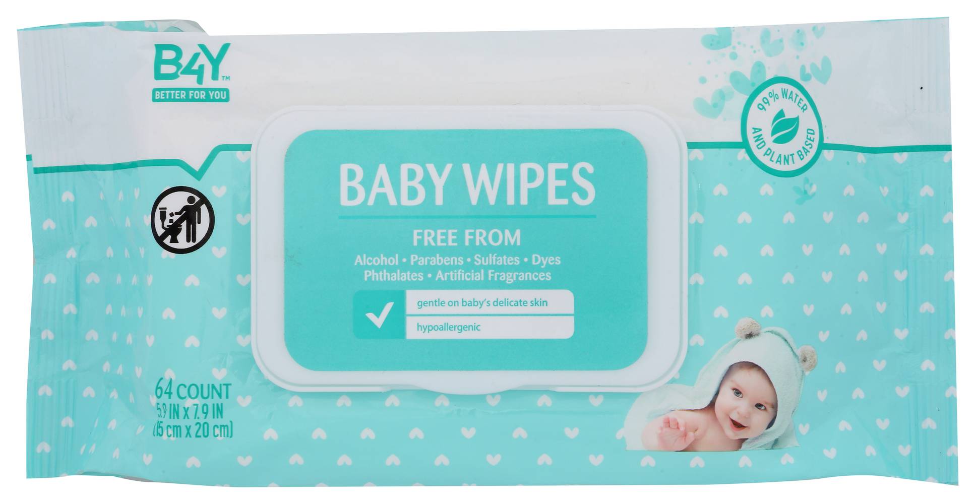 Better For You Baby Wipes (64 ct)