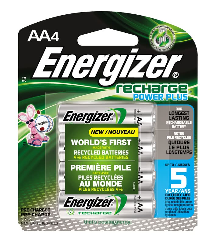 Energizer piles rechargeable aa4 (4 unit és) - energizer rechargeable aa batteries (4 ct)