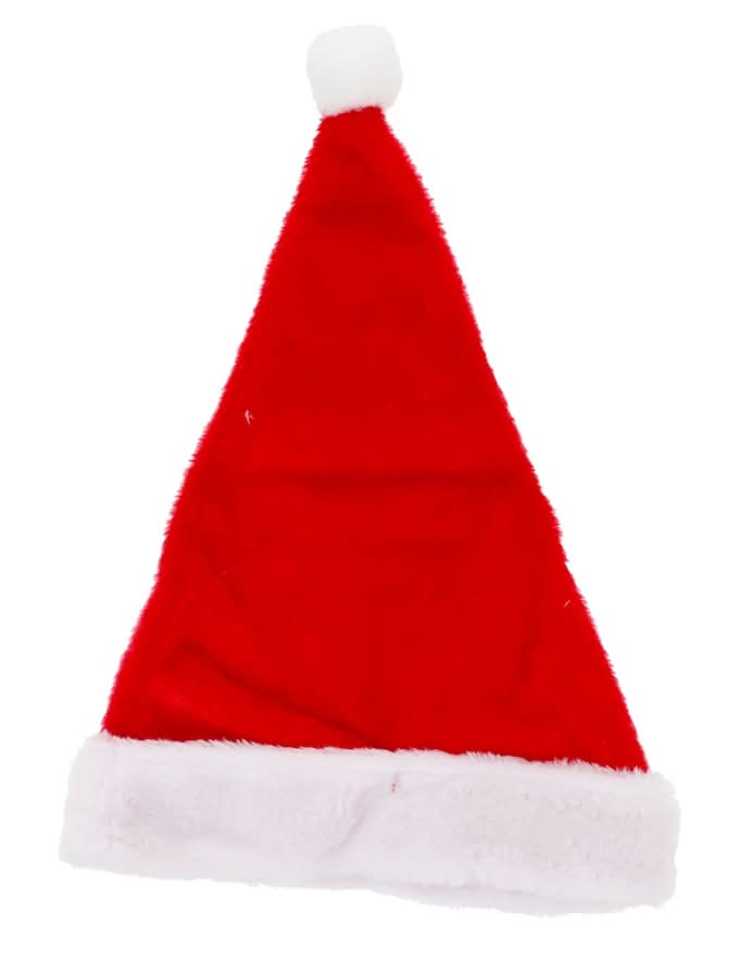 Christmas House Plush Santa Hat, 17x12 in