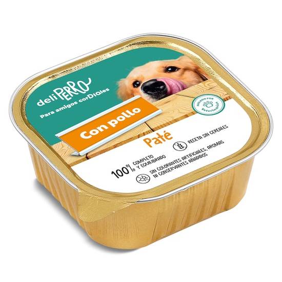 Paté para Perro con Pollo deliperro Tarrina ((300 g))