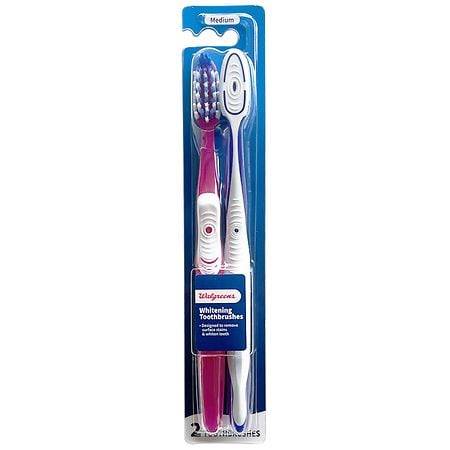 Walgreens Whitening Medium Toothbrushes
