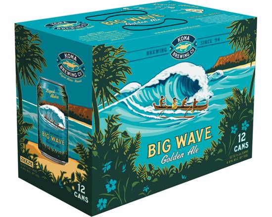Kona Big Wave Golden Ale 12x 12oz Cans