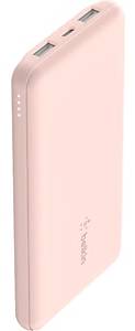 Belkin BOOST CHARGE USB Power Bank, 10000mAh, Rose Gold (BPB011BTRG)
