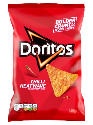 Doritos Chilli Heatwave, Corn Tortilla Chips (140g)