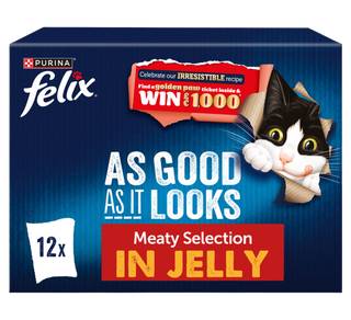 FELIX As Good As it Looks Meaty Selection in Jelly Wet Cat Food 12x85g