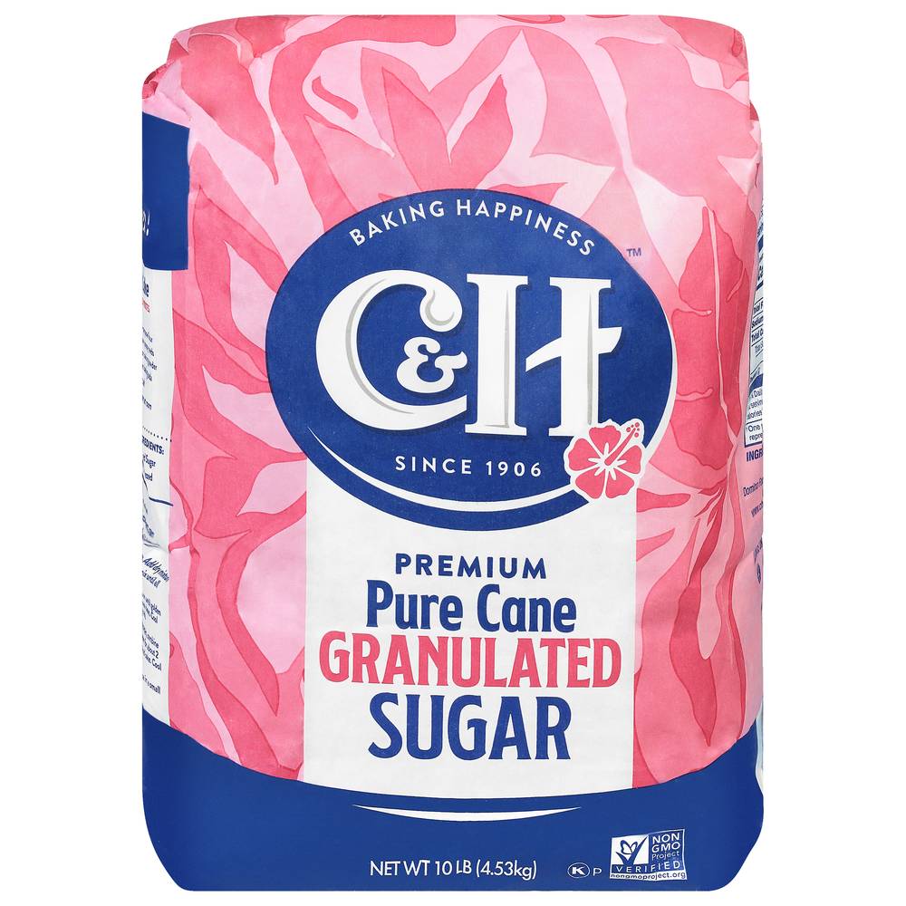 C&H Pure Cane Granulated White Sugar