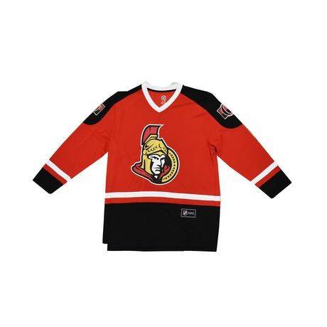 NHL Ottawa Senators Mens Long Sleeve Deluxe Fan Jersey Sweater