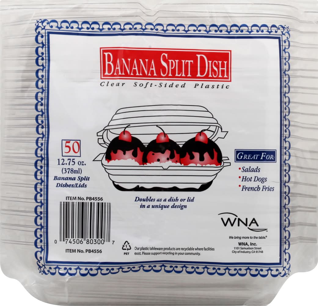 WNA Banana Split Dish
