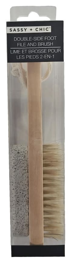 Sassy + Chic Double Side Foot File & Brush