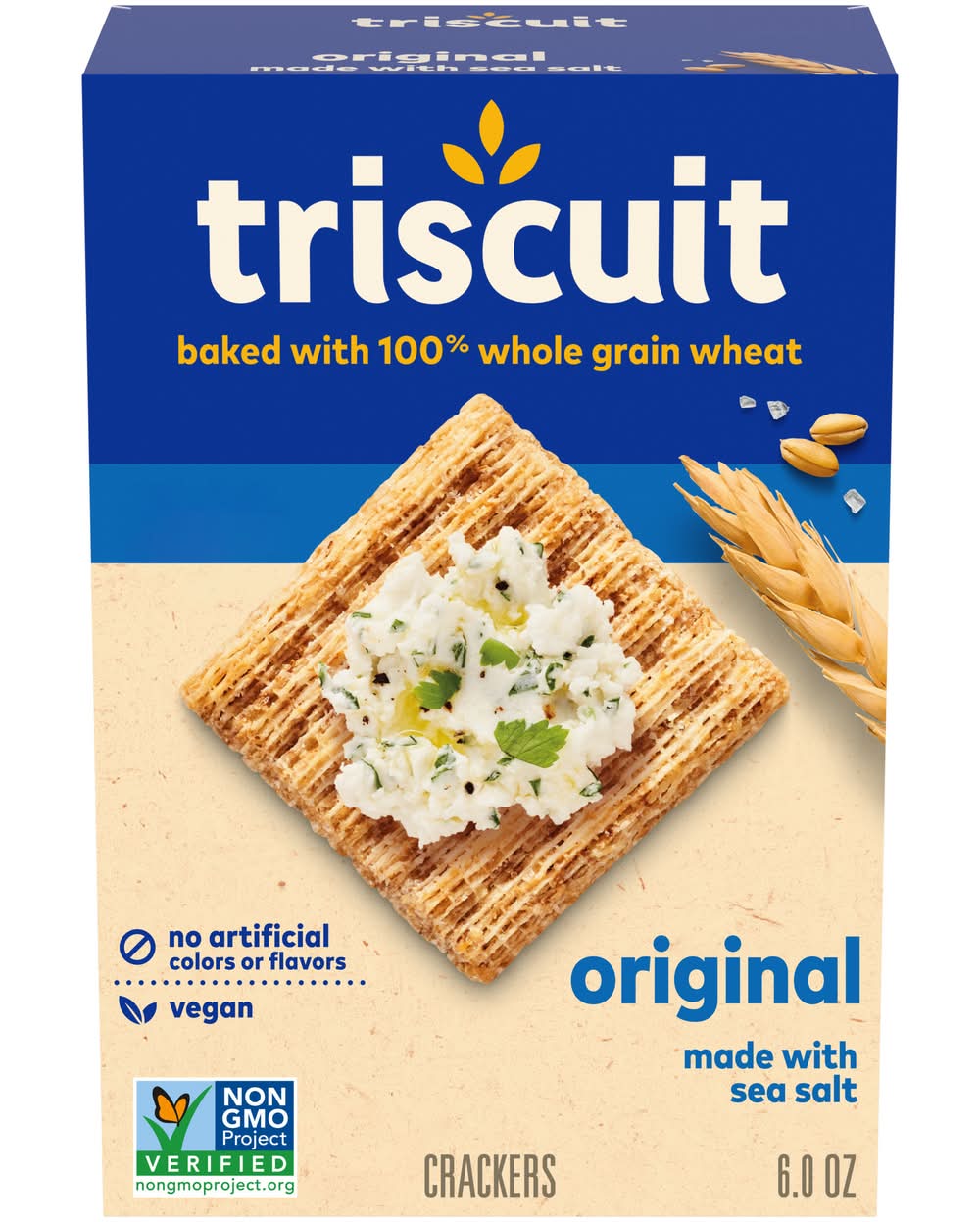 Triscuit 100% Whole Grain Wheat Original Crackers, Herbed Cheese-Tamatoes-Parsley (6 oz)