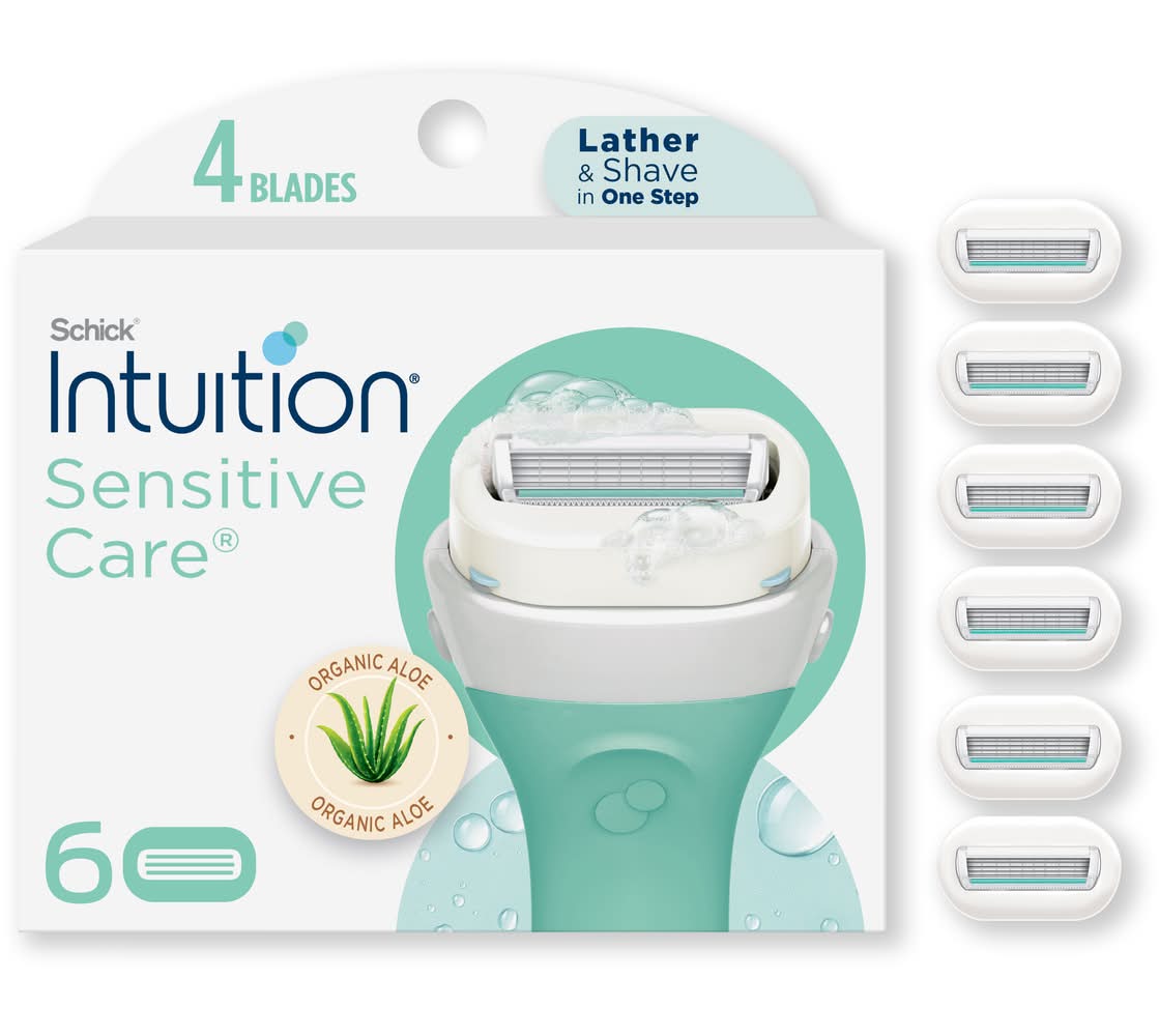 Schick Intuition Sensitive Care Razor Blade Refills (6 ct)