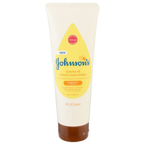 Johnson's Shea & Cocoa Butter Creamy Oil (8 fl oz)