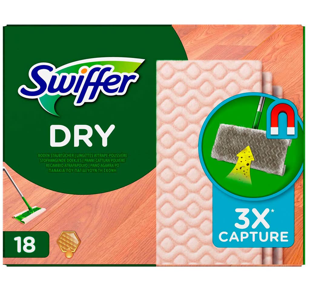 Swiffer - Recarga Panos para Madeira, 18 unidades