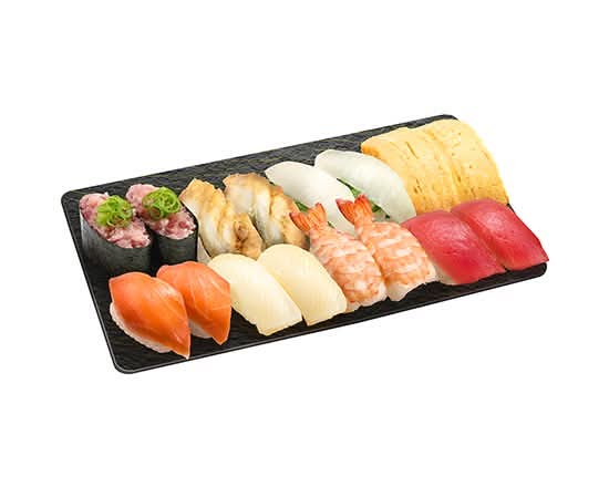 スシローお手頃セット8種 2人前（16貫）