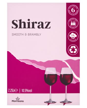 Morrisons Shiraz Red Wine (2.25L)