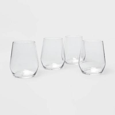 12oz 4pk Glass Atherton Stemless Wine Glasses - Threshold™