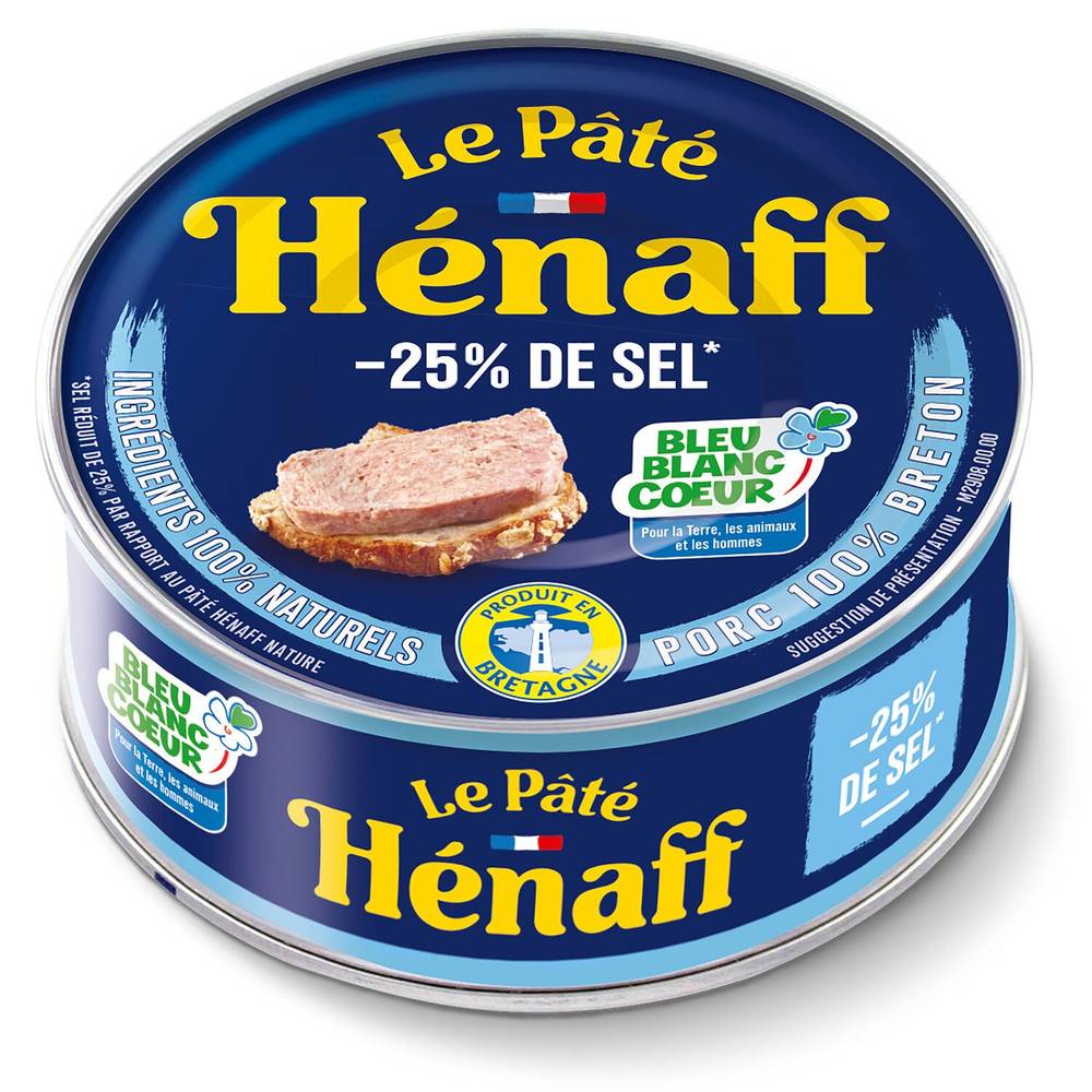 Hénaff - Le pâté -25% de sel