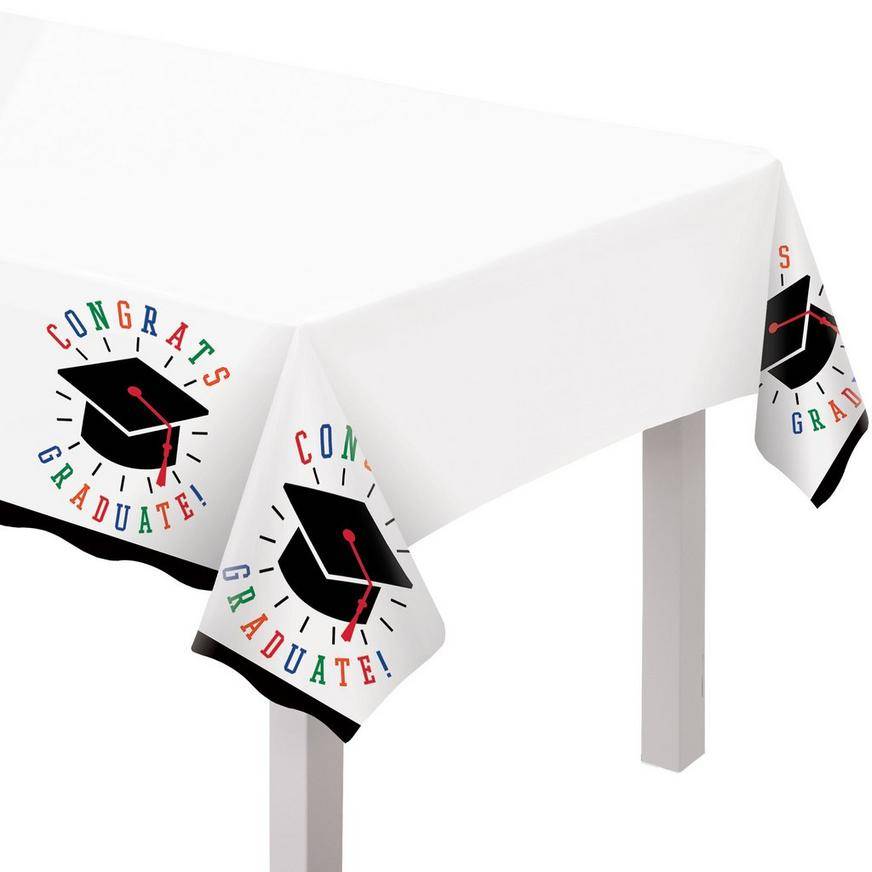 Party City Day To Celebrate Graduation Plastic Table Covers (3 ct) (size 54" x 84")