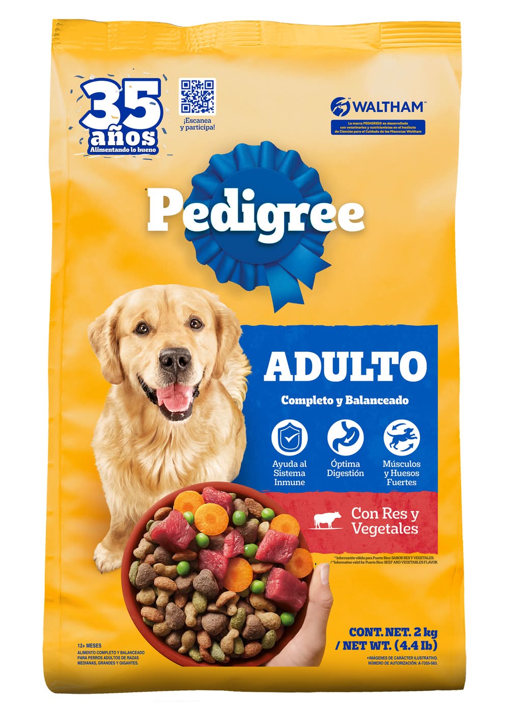 Pedigree · Alimento seco para perros, Adulto-Raza mediana/grande (2 kg)